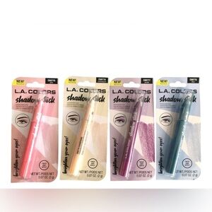 2pack Assorted creamy metallic eye Shadow stick in blue champagne pink‎ purple